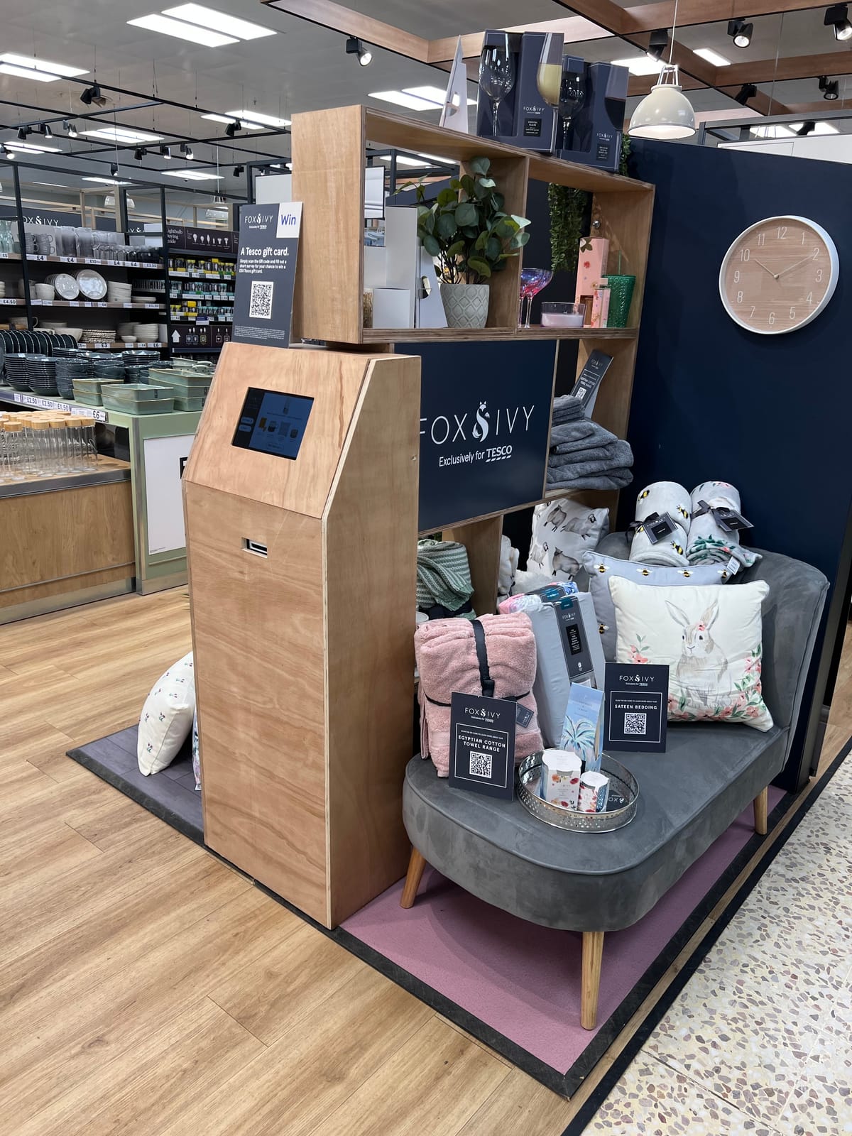 The Fox and Ivy podium in store