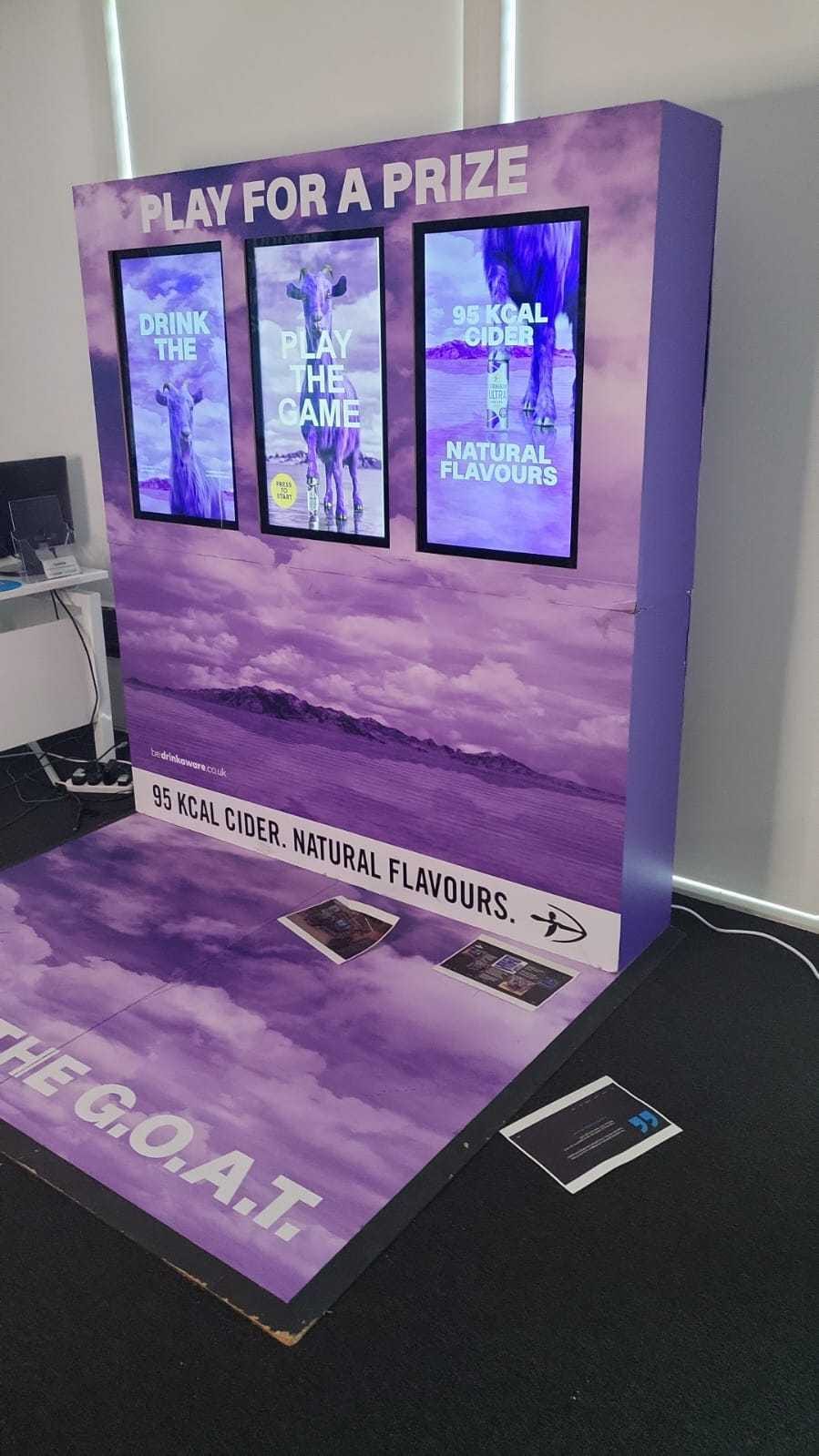 The Strongbow game stand